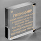 Best Friendship Gift Plaque For Special Friend Gifts For Women Engraved Ornament