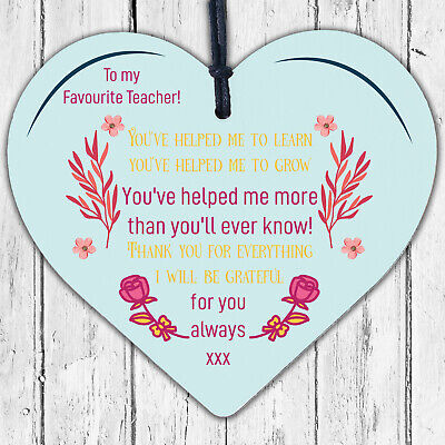 Teacher Gifts Poem Special Thank You Gift For Nursery Teacher Assistant Heart