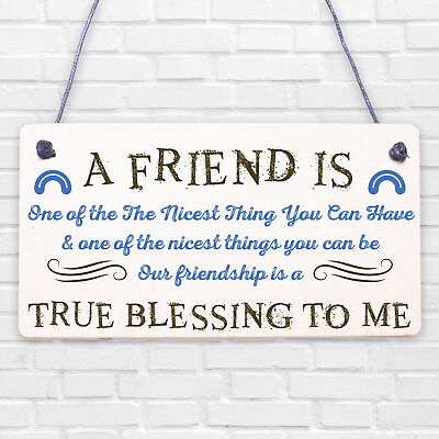 THANK YOU Gift Plaque For Best Friend Birthday Christmas Keepsake Gift For Her