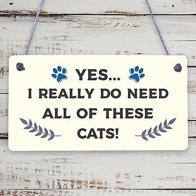 Cat Signs For Home Funny Cat Gift Home Wall Plaque Pet Animal Cat Lover Gifts