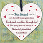 Best Friend Friendship Sign Wooden Heart Gifts Birthday Gifts Thank You Keepsake