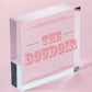 The Boudoir Vintage Shabby French Powder Room Hanging Plaque Bath/Bedroom Sign