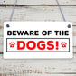 Beware Of The Dogs Novelty Wooden Hanging Shabby Chic Plaque Dog Owner Sign Gift