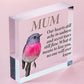 Personalised Those We Love Don't Go Away Robin Memorial Remembrance Mum ANY Name