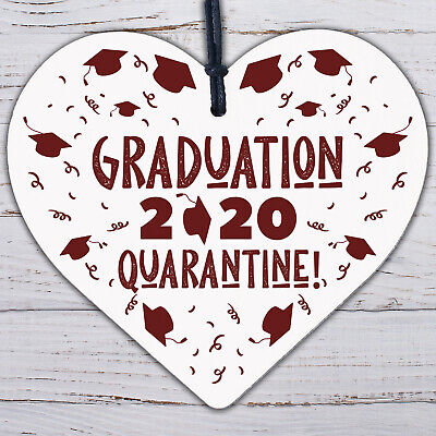 Graduation Present Quaratine Gift Wood Heart Graduation Gift For Daughter Son