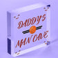 Dad Daddy's Man Cave Signs Football Shed Sign Door Wall Plaque Grandad Sign Gift