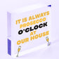 Always Prosecco O'Clock At Our House Novelty Birthday Hanging Plaque Sign Gift