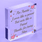 Auntie Gifts Friendship Sister Birthday Christmas Gifts Wooden Heart Sign Plaque