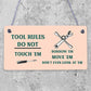 Funny Tool Rules Garage Man Cave Workshop Shed Sign Gift For Him Dad Grandad