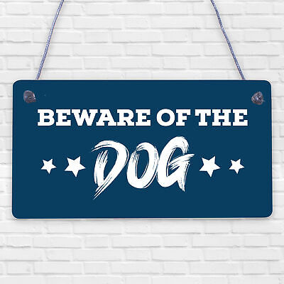 Beware Of The Dogs Novelty Wooden Hanging Shabby Chic Plaque Dog Owner Sign Gift