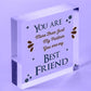 Best Friend Auntie Handmade Heart Gift Wooden Chic Sign Birthday Keepsake