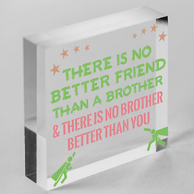 Brother Plaque Novelty Brother Gift For Birthday Christmas Friend Gift For Him