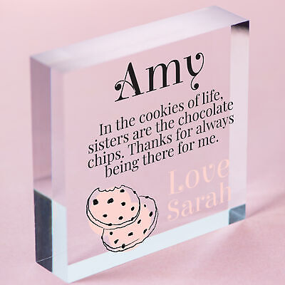 Sister Gifts Personalised Birthday Christmas Gift For Sister Wedding Her Women