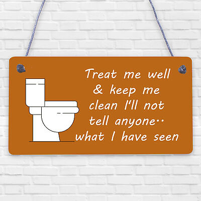 Funny BATHROOM Signs Shabby Chic Door Plaque Sign for Toilet Bathroom The Loo