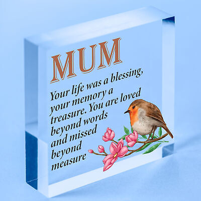 Personalised Those We Love Don't Go Away Robin Memorial Remembrance Mum ANY Name