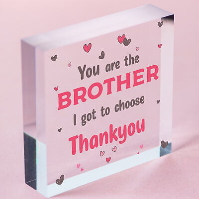 Best Friend Brother Gift Wood Heart Friendship Gift Birthday Plaque Gift For Him