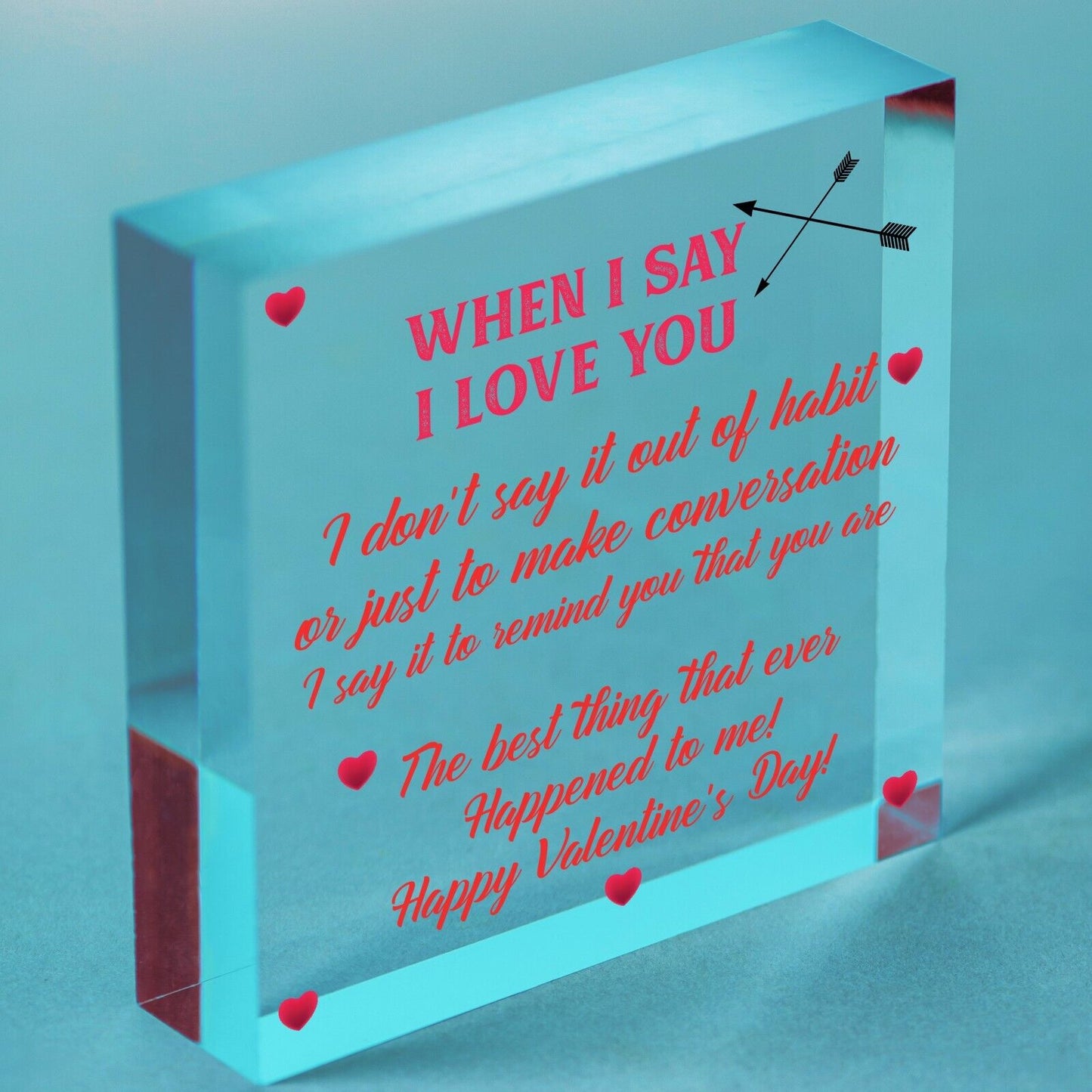 Special Valentines Day Gift For Husband Wife Gift For Him Her Engraved Heart