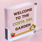 Welcome Sign Garden Signs And Plaques For Outdoor Funny Shed Sign Family Gift