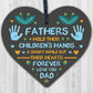 Best Daddy Gift Wooden Heart Fathers Day Gift For Dad Daddy Daughter Son Gifts