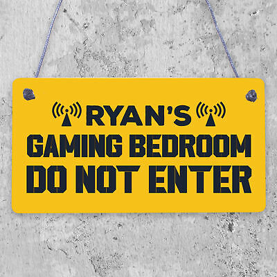 Neon Effect Gaming Bedroom Sign For Son Dad Gamer Gift Man Cave Sign