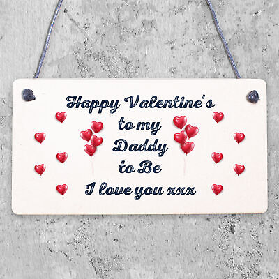 Valentines Day Card for Daddy To Be From Bump Daddy Babys 1st Valentines Card