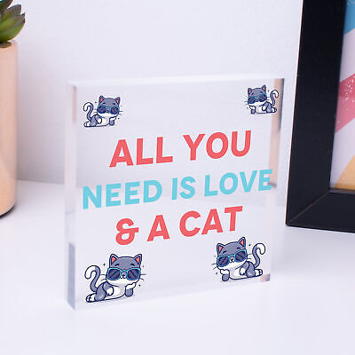 Cat Gifts For Cat Lovers Novelty Pet Animal Plaque Gift Funny Cat Signs For Home