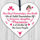 Best Friendships Foundation Is Prosecco Wooden Hanging Heart Novelty Plaque Gift