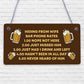 Funny Alcohol Sign Vodka Gin Beer Gifts Man Cave Home Bar Pub Wife Gift Plaque