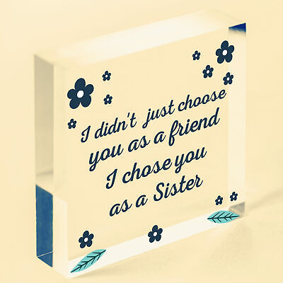 Special FRIEND Sister Gifts Wood Heart Christmas Friendship Gift Birthday Plaque