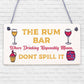 Alcohol Signs For Garden Shed SummerHouse Rum Gift Kitchen Wall Plaque Bar Sign