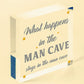 Vintage Man Cave Plaque Sign Novelty Gift FUNNY QUOTE - Games / Boys Room