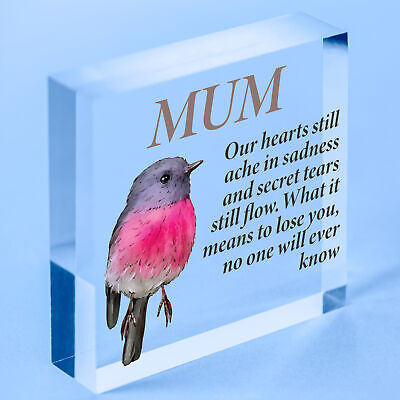 Personalised Those We Love Don't Go Away Robin Memorial Remembrance Mum ANY Name