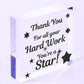 Colleague THANK YOU Gifts Wooden Heart Plaque Employee Teacher Volunteer Gifts