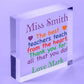 Personalised Rainbow Teacher Thank You Gifts Best Teacher Appreciation Plaque