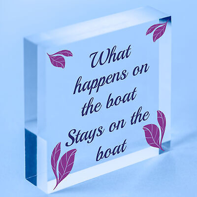 What Happens On The Boat Nautical Decor Shabby Chic Hanging Beach Sign Plaque