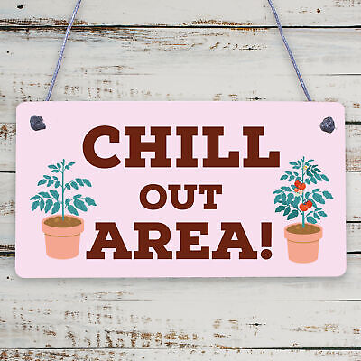 Chill Out Area Hot Tub Man Cave Shed Summer House Shed Garden Sign Plaque