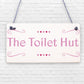 The Toilet Hut Shabby Chic Bathroom Sign Seaside Plaques Beach Nautical Gifts