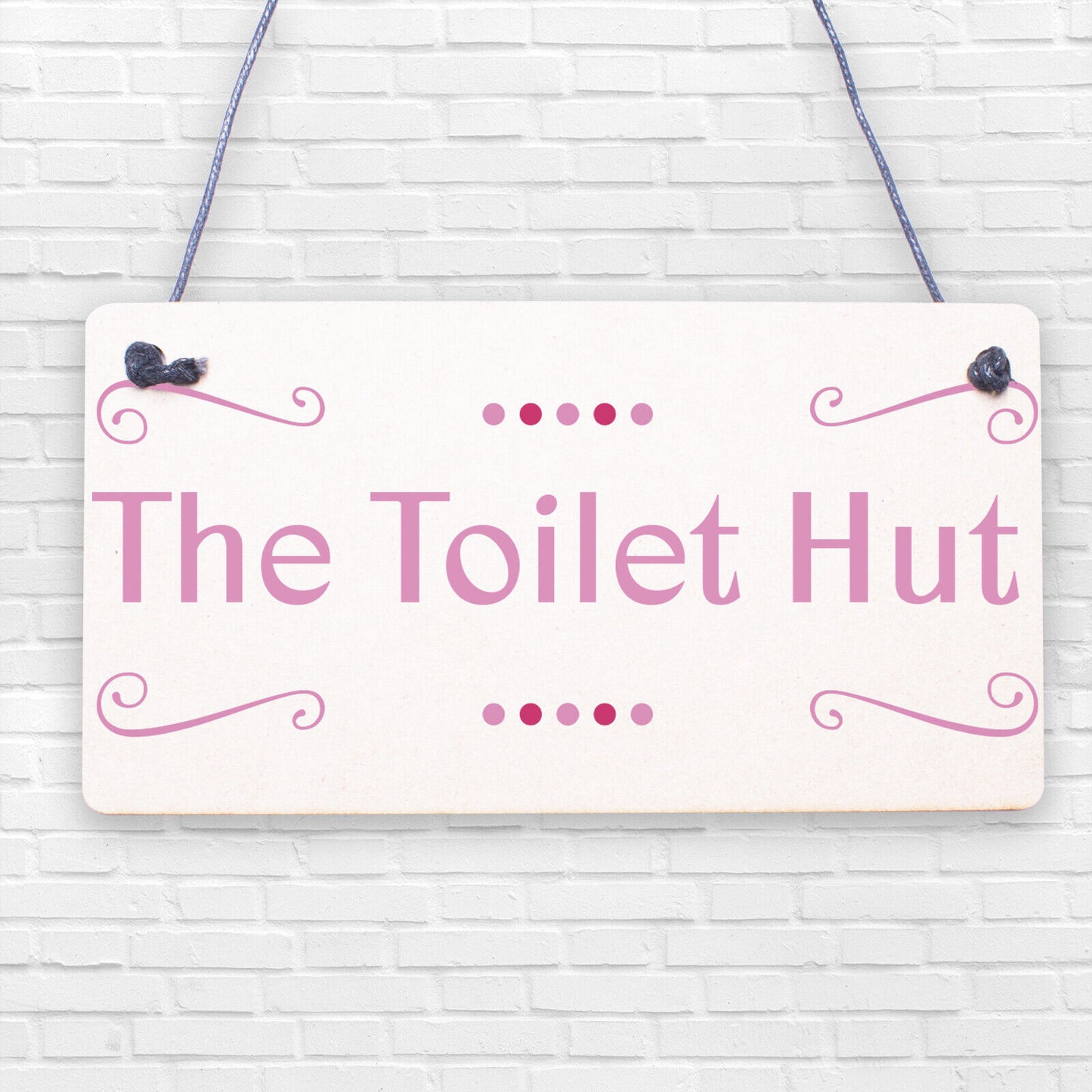 The Toilet Hut Shabby Chic Bathroom Sign Seaside Plaques Beach Nautical Gifts