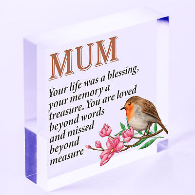 Personalised Those We Love Don't Go Away Robin Memorial Remembrance Mum ANY Name