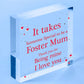 Christmas Gifts For Mum Thank You Wood Heart Foster Mum Mother Daughter Son Gift