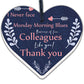 Colleague Friendship Leaving Work Gifts Handmade Wooden Heart Thank You Gifts