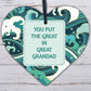 Great Grandad Gifts Engraved Heart Birthday Gift For Great Grandad Gift For Him