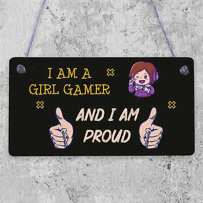 Gamer Gaming Gifts For Women Novelty Birthday Gift For Daughter Girl Gamer Sign