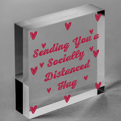 Socially Distanced Lockdown Heart Best Friend Birthday Christmas Quarantine Gift