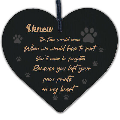 Pet Memorial Dog Cat Tribute Plaque Wood Heart Grave Christmas Memorial Bauble