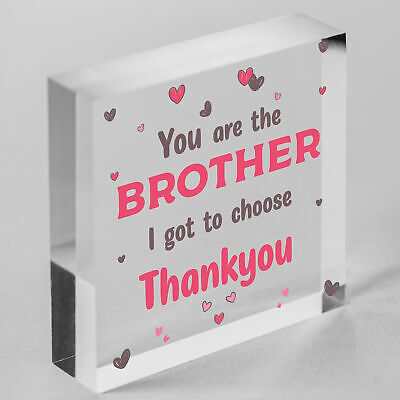 Best Friend Brother Gift Wood Heart Friendship Gift Birthday Plaque Gift For Him