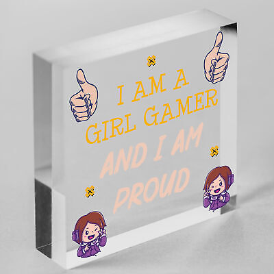 Gamer Gaming Gifts For Women Novelty Birthday Gift For Daughter Girl Gamer Sign