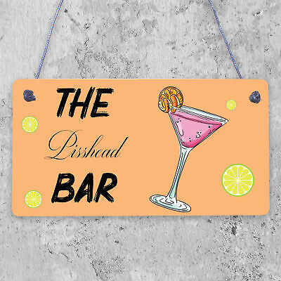 Funny Man Cave BAR Sign Gin Beer Vodka Plaque Garden Shed Pub Sign Friend Gift