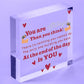 You Are Strong Motivational Quote Wooden Heart Sign Plaque Friendship Gifts