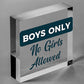 Funny Boys Bedroom Door Sign NO GIRLS ALLOWED Man Cave Sign Gift For Son